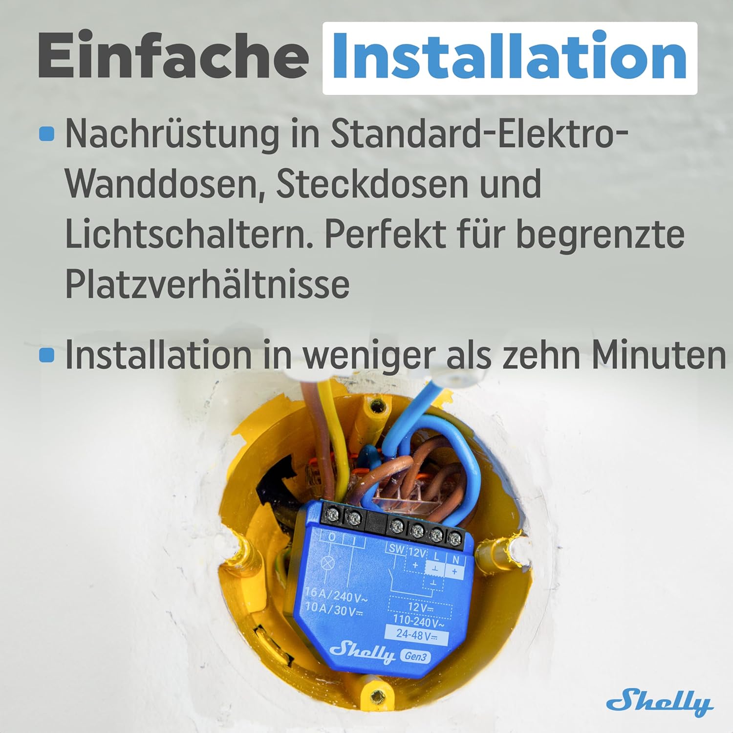Shelly Relais ``1 Gen3 2er Pack`` max 16A