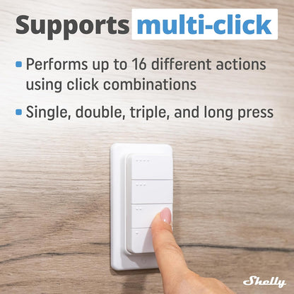 Shelly Plug & Play ``Blu RC Button 4`` Fer