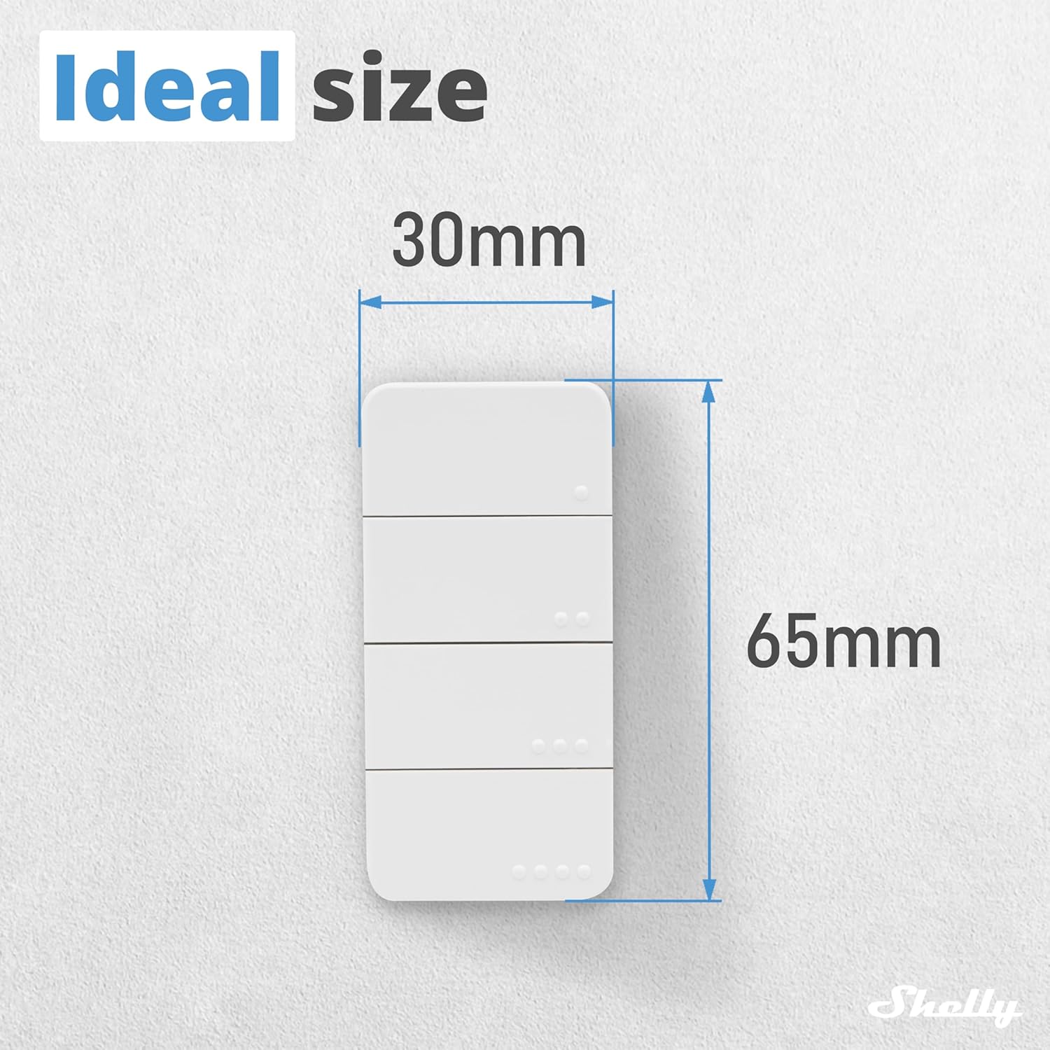Shelly Plug & Play ``Blu RC Button 4`` Fer
