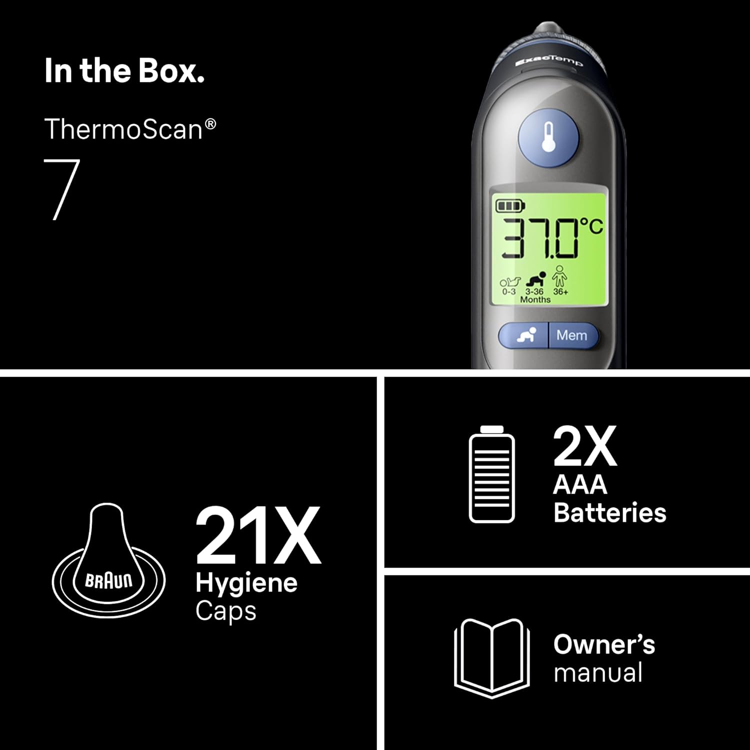 Braun Thermometer ThermoScan 7 IRT6520B