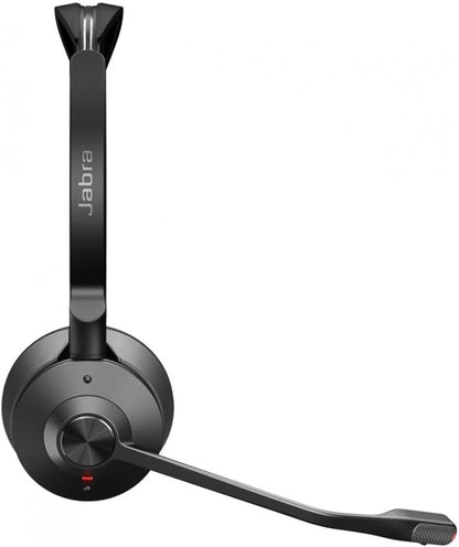 Jabra Engage 55 SE Stereo-Headset UC, Link 400a DECT-Adapter USB-A, 1,2 m USB-C-auf-USB-A-Kabel, Tragetasche, Garantie und Warnhinweise (Sicherheitsdatenblätter)