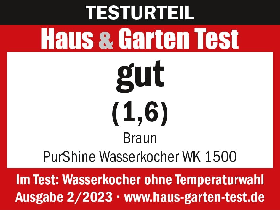 Braun Wasserkocher WK 1500 WH PurShine