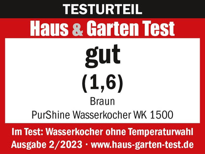 Braun Wasserkocher WK 1500 WH PurShine