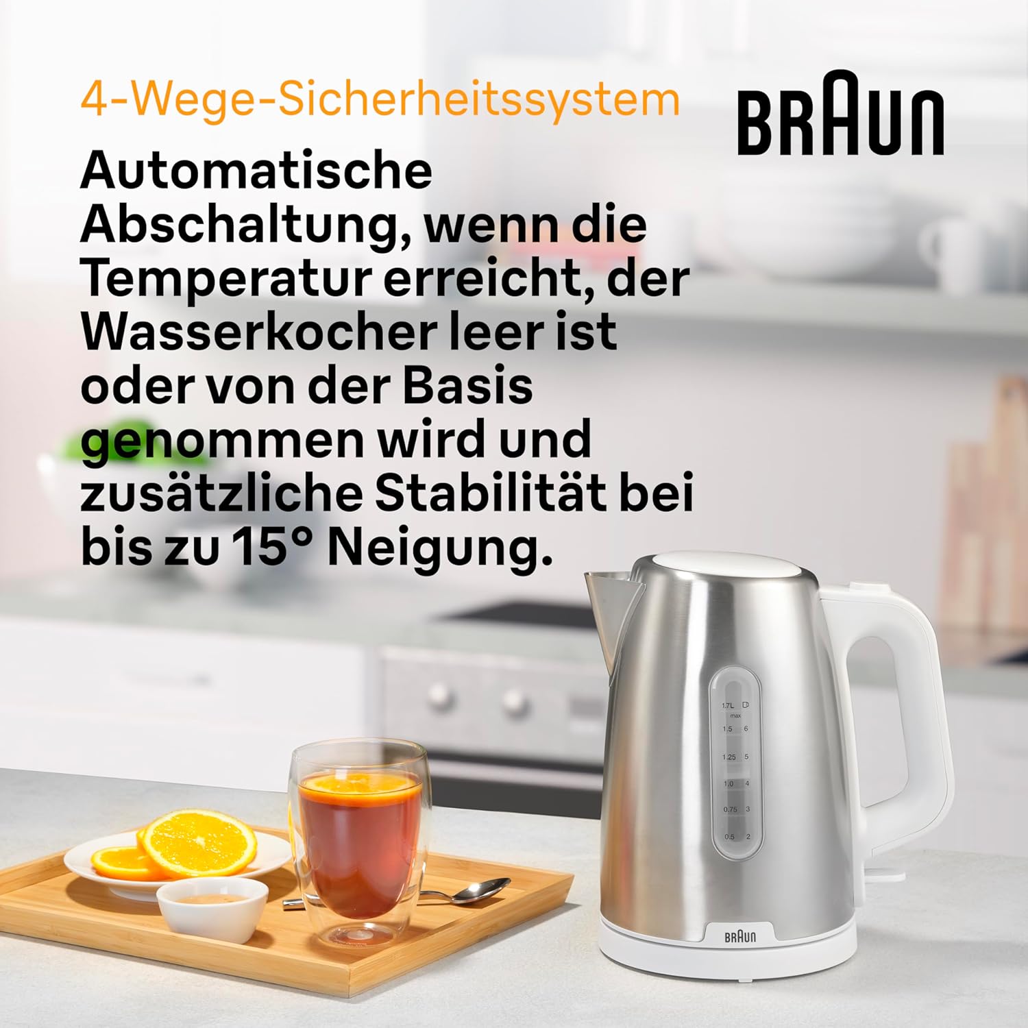 Braun Wasserkocher WK 1500 WH PurShine