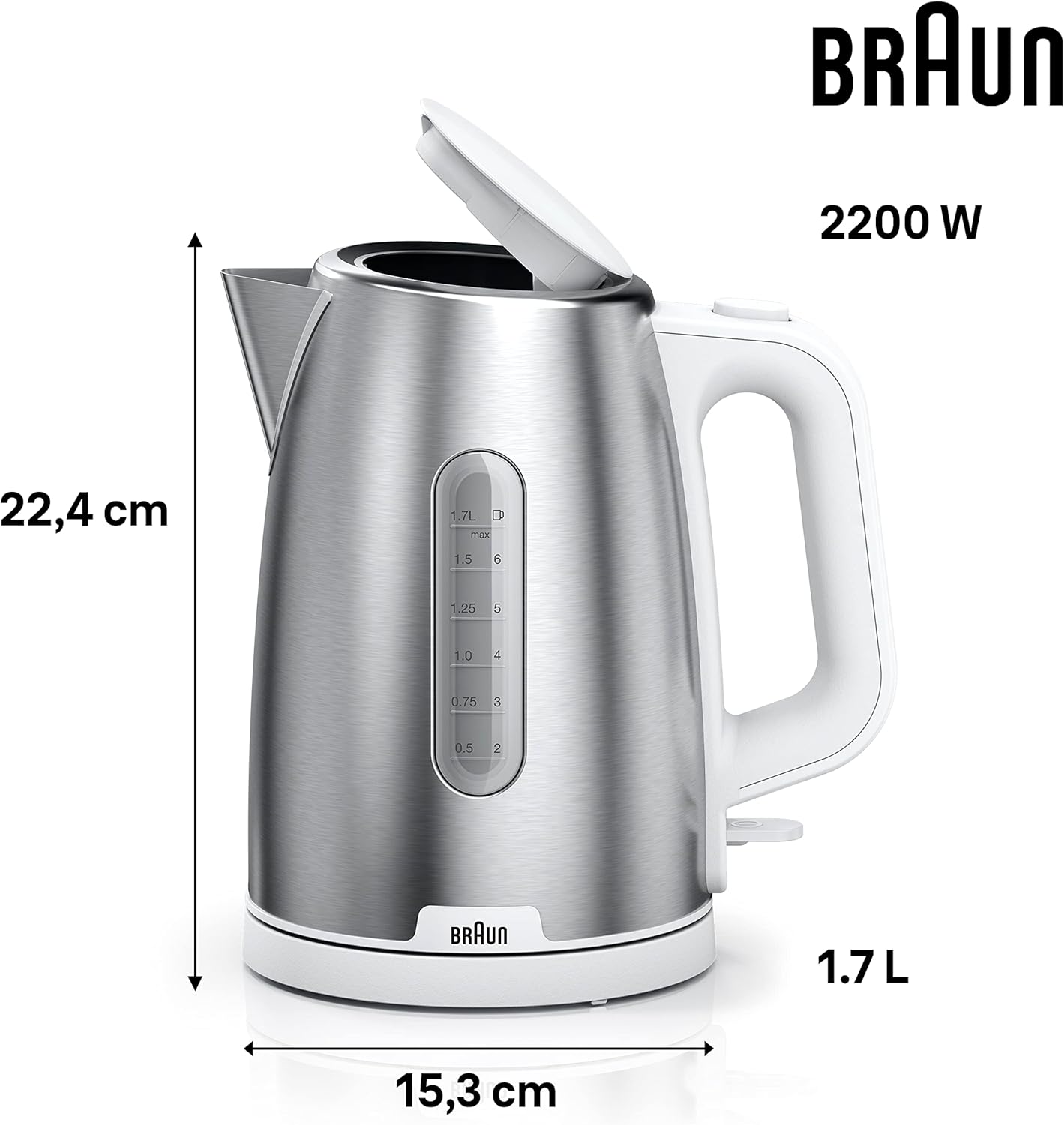 Braun Wasserkocher WK 1500 WH PurShine