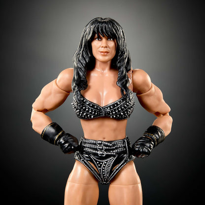 Mattel WWE Elite Collection Action Figure & Accessories, Premium Live Event Chyna Set, SummerSlam Series with Jesse “The Body” Ventura Build-A-Figure Parts