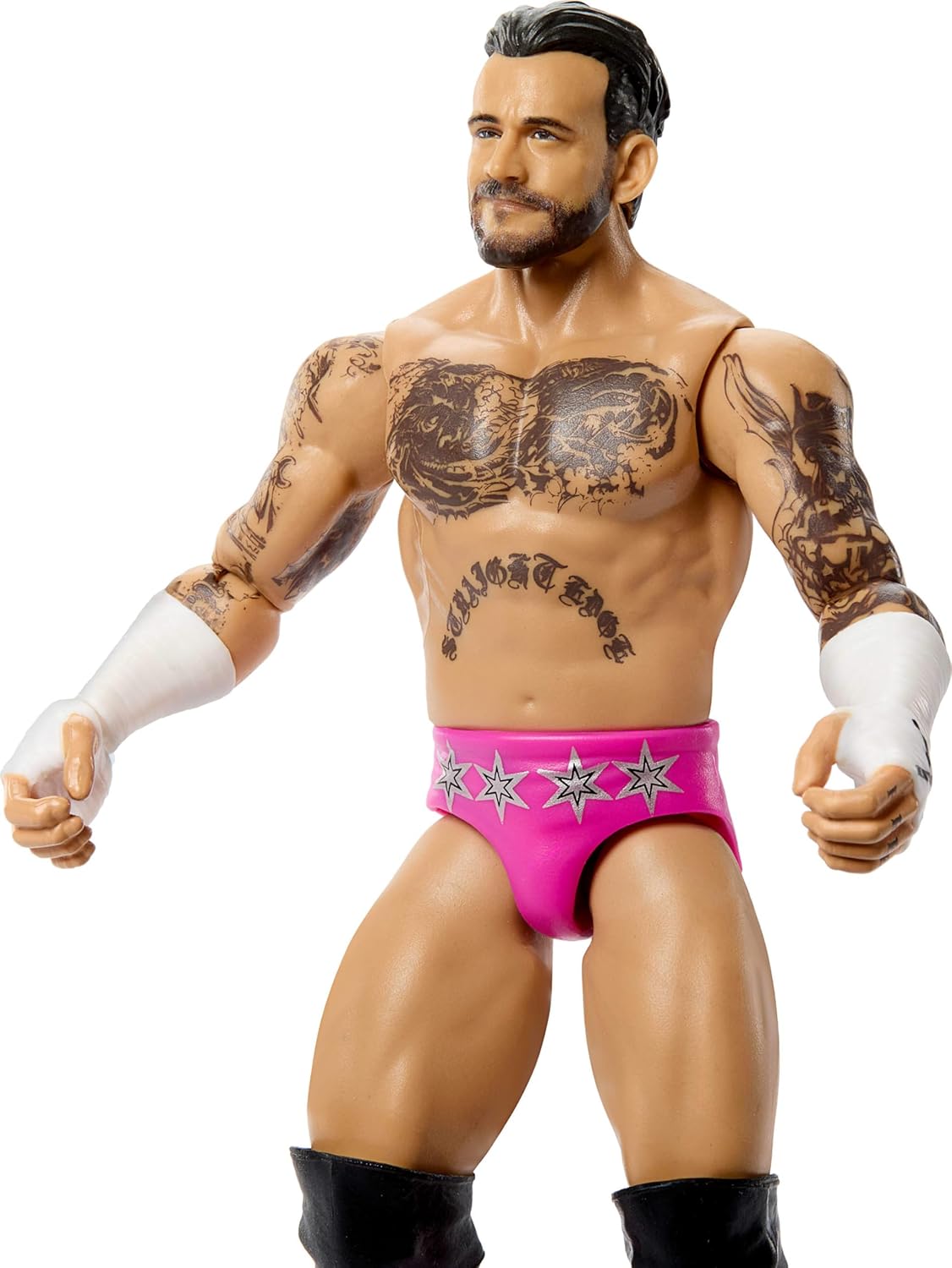 Mattel WWE CM Punk Action Figure, Main Event Series #164, 6-inch Collectible Superstar with 14 Articulation Points & Life-Like Look, JHJ07