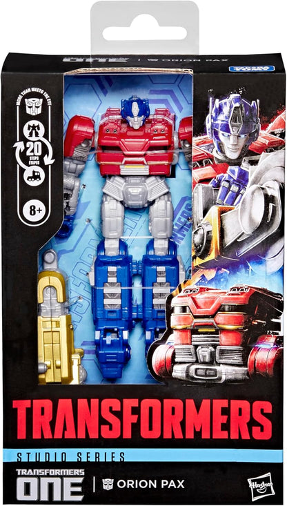 Transformers Studio Series, Figurine à Conversion Orion Pax Classe Deluxe de 12,5 cm, Transformers : Le Commencement, dès 8 Ans