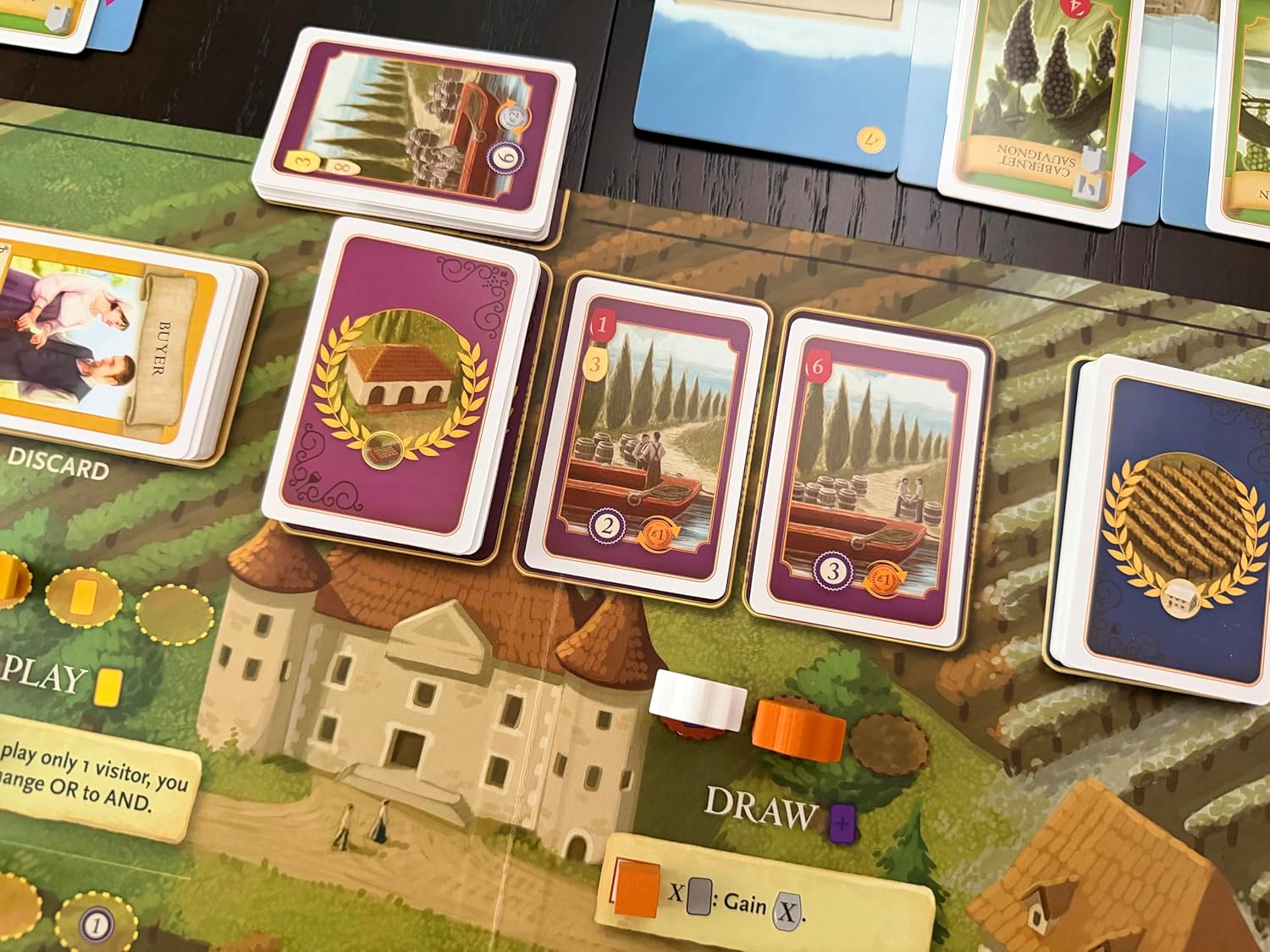 Stonemaier Games | Viticulture - Bordeaux Expansion | Board Game | Ages 14+ | 1-6 Players | 90-120 Minutes Playing Time