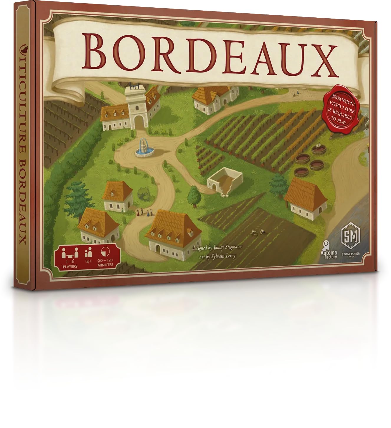 Stonemaier Games | Viticulture - Bordeaux Expansion | Board Game | Ages 14+ | 1-6 Players | 90-120 Minutes Playing Time