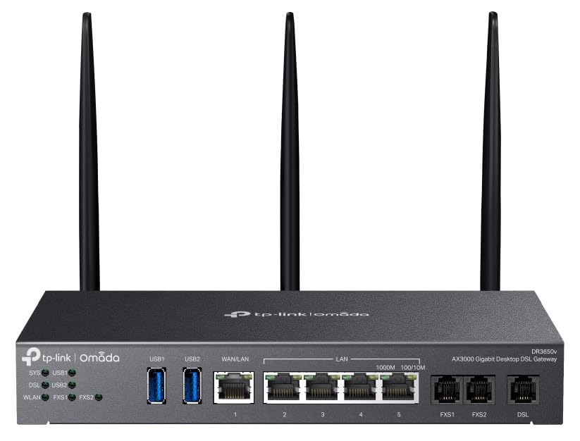 Tp-Link DR3220V-4G Omada 4G+ Cat6 Gigabit Rackmount Dsl Gateway 4G+ Cat6 Up To 3