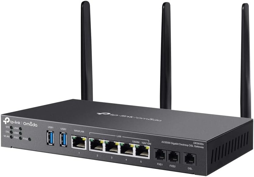 Tp-Link DR3220V-4G Omada 4G+ Cat6 Gigabit Rackmount Dsl Gateway 4G+ Cat6 Up To 3