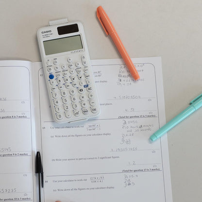Casio fx-85GTCW+ Scientific Calculator White (UK Version) - Upgrade from previous fx-85GTCW model