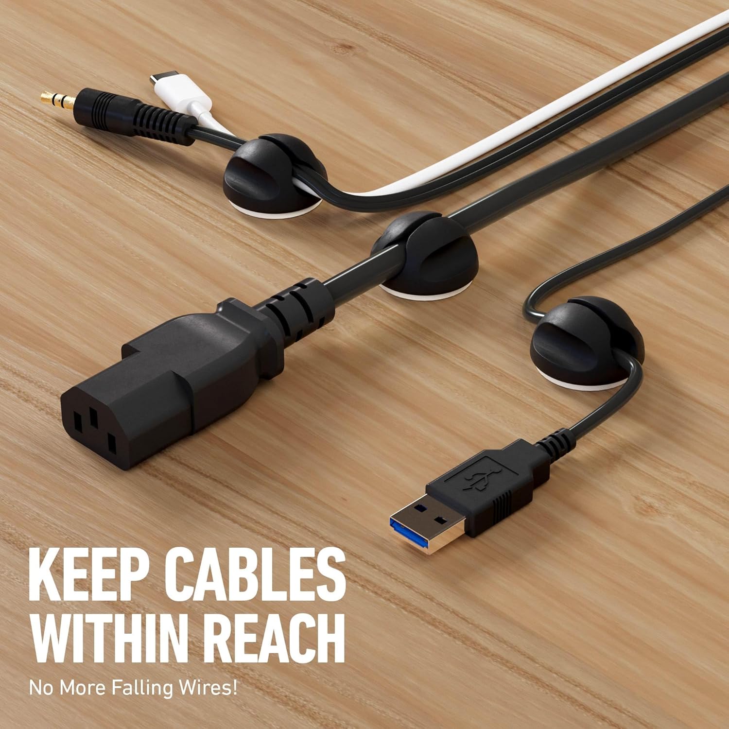 D-Line Desk Cable Organiser Kit Dck
