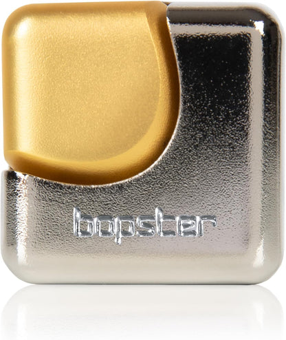 bopster Fidget Cube Handspinner | Handspinner aus eloxiertem Metall | Sensorisches Zappelspielzeug und Stressabbau für Kinder und Erwachsene | ADHS, ADS, Autismus | Silber & Gold