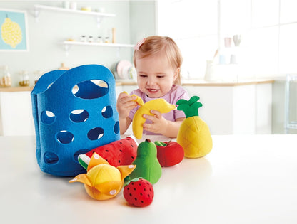 Hape E3169 Fruitmand - Zachte Voedingsaccessoires - Geschikt voor 18 maanden en ouder