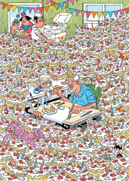 Jan van Haasteren Expert 8 – Hoera, Jan 90 Jaar! – 500 Delige Legpuzzel voor Volwassenen – Grote 500-delige Puzzel – 100% Gerecycled Karton – Grappige Breinbreker voor Verjaardag & Kerst – 49 x 35 cm