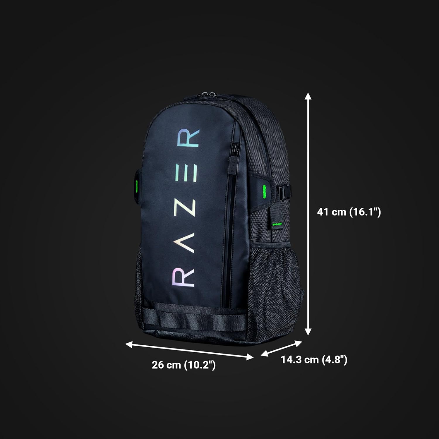 Razer Rogue V3 Backpack (13.3") - Compact Travel backpack (Compartment for Laptop up to 14 Inches, Abrasion Resistant) Chromatic Edition