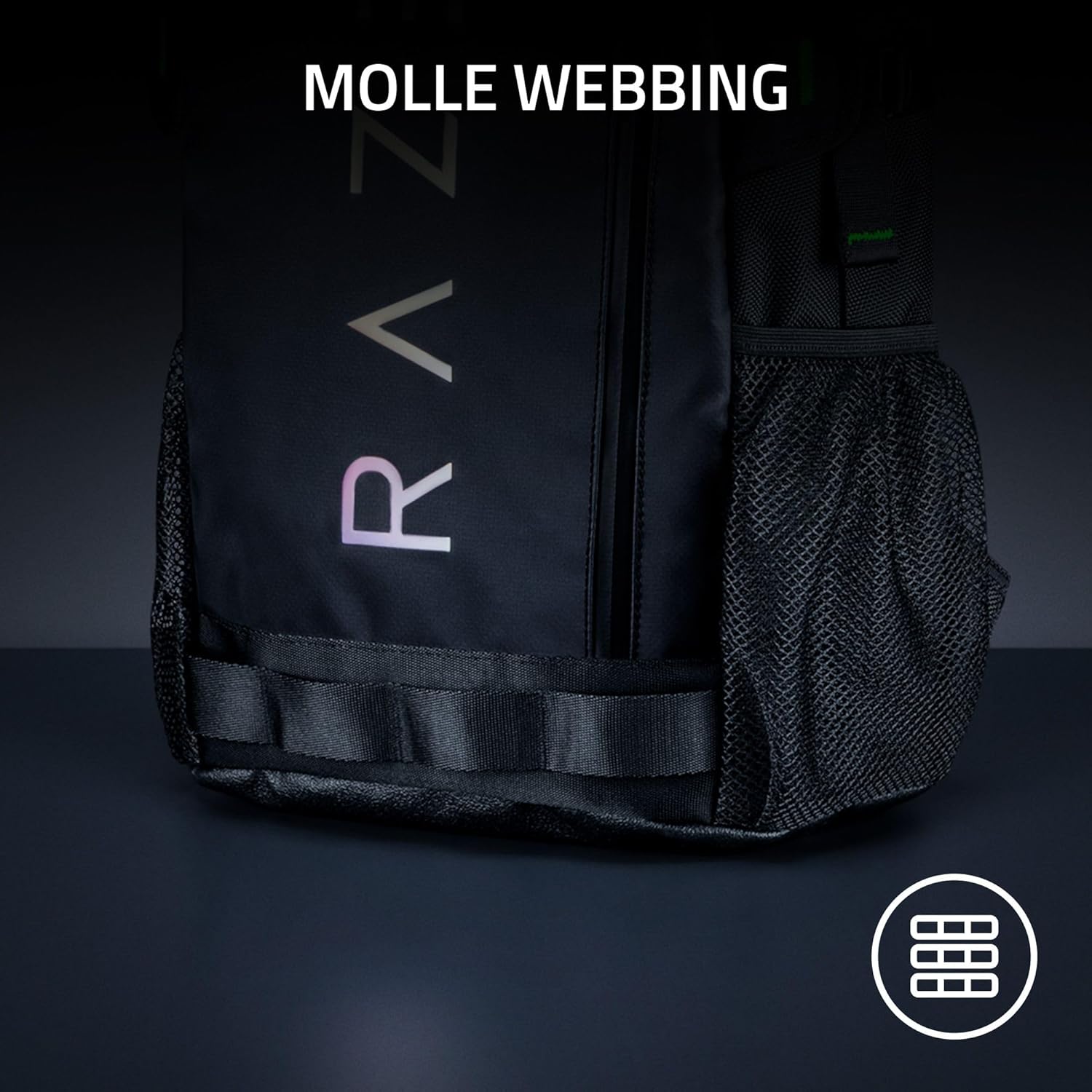 Razer Rogue V3 Backpack (13.3") - Compact Travel backpack (Compartment for Laptop up to 14 Inches, Abrasion Resistant) Chromatic Edition