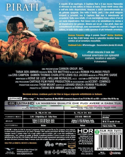 Blu-Ray 4K Uhd Pirati (4K Ultra Hd+Blu-Ray Hd