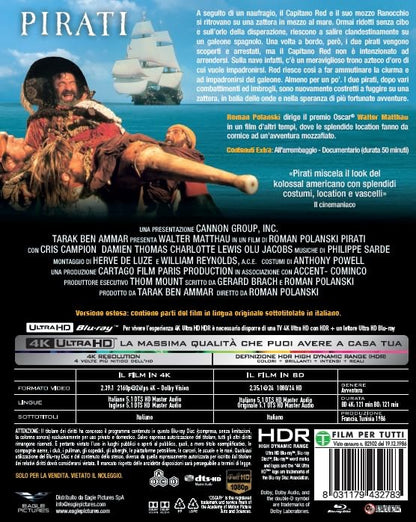Blu-Ray 4K Uhd Pirati (4K Ultra Hd+Blu-Ray Hd