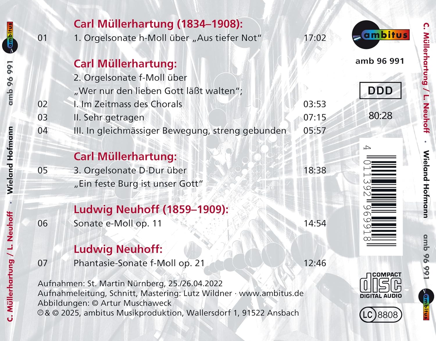Müller-Hartung / Neuhoff: Orgelsonaten