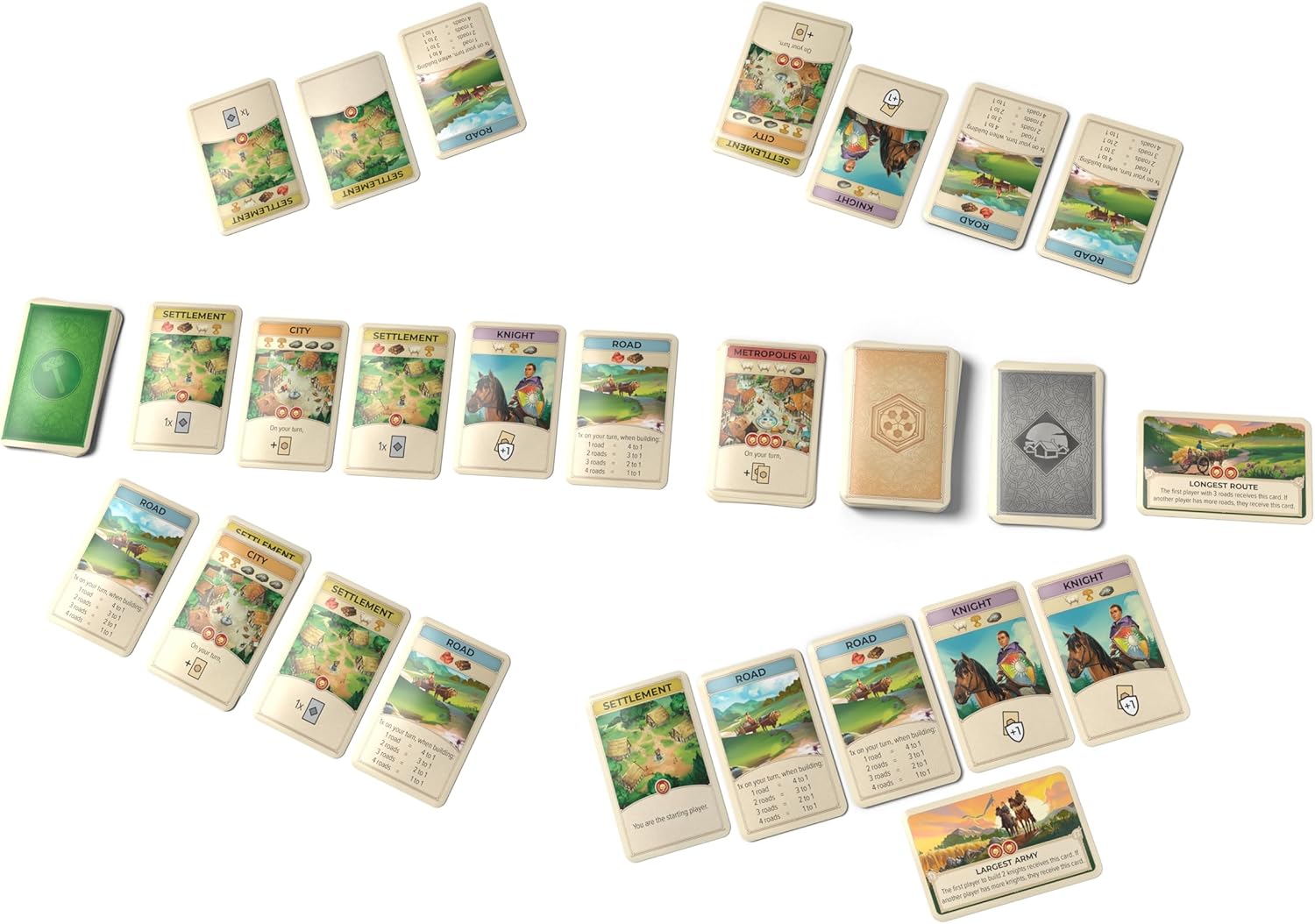 CATAN - On The Road | Strategic Travel Family Card Game | Ages 10+ | 3-4 Players | 15 Minutes Playing Time