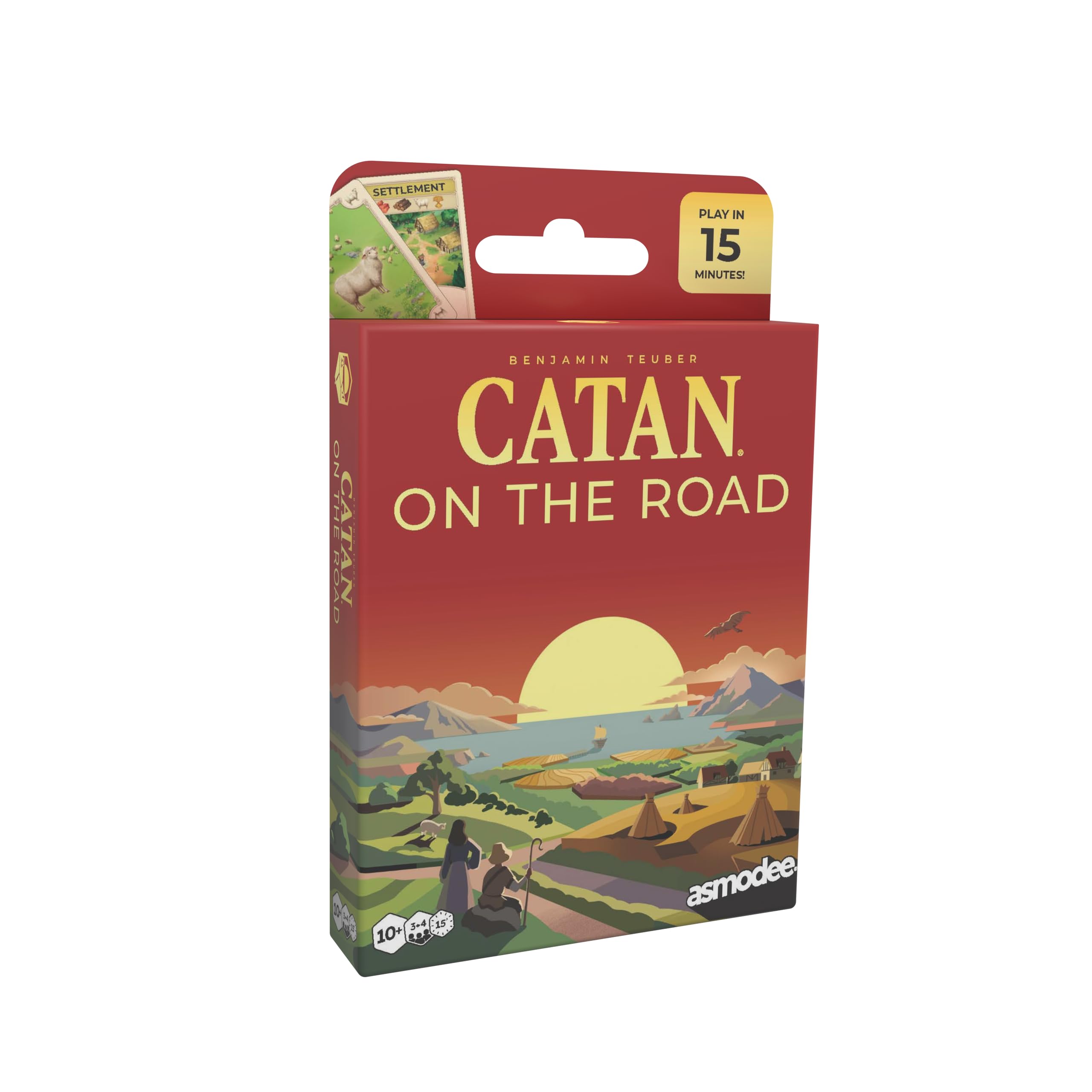CATAN - On The Road | Strategic Travel Family Card Game | Ages 10+ | 3-4 Players | 15 Minutes Playing Time