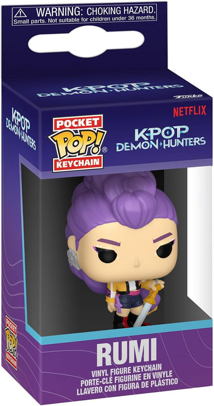 Funko POP! Keychain: Netflix - KPOP Demon Hunters - Rumi Novelty Keyring - Collectable Mini Figure - Stocking Filler - Gift Idea - Official Merchandise - Backpack Decor
