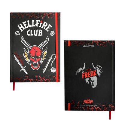 Cinereplicas Stranger Things - Hellfire Club Hardcover Notizbuch - 14.5 * 21cm 160p - Offizielle Lizenz