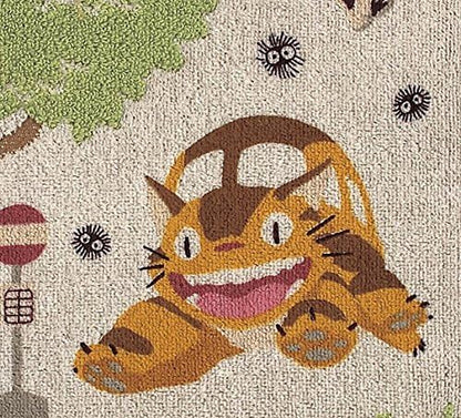 My Neighbor Totoro Totoro bus stop (steam shirring print applique) Mini Towel 590 396 (japan import