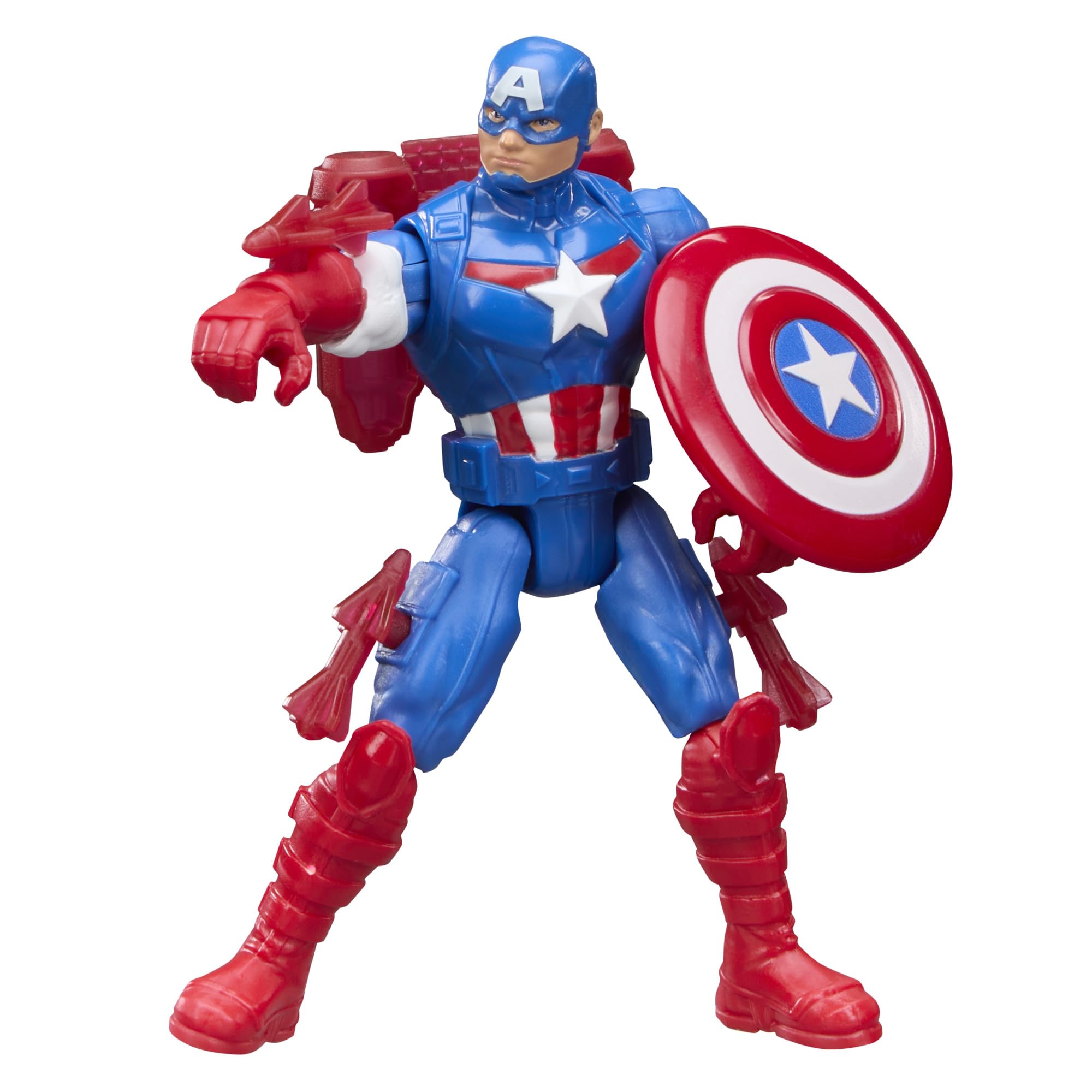 Marvel Avengers ActionVerse Captain America Action Figure & Accessories, 11.4-cm (4.5 inch) Super Hero Toys & Figures for Children, Ages 4+