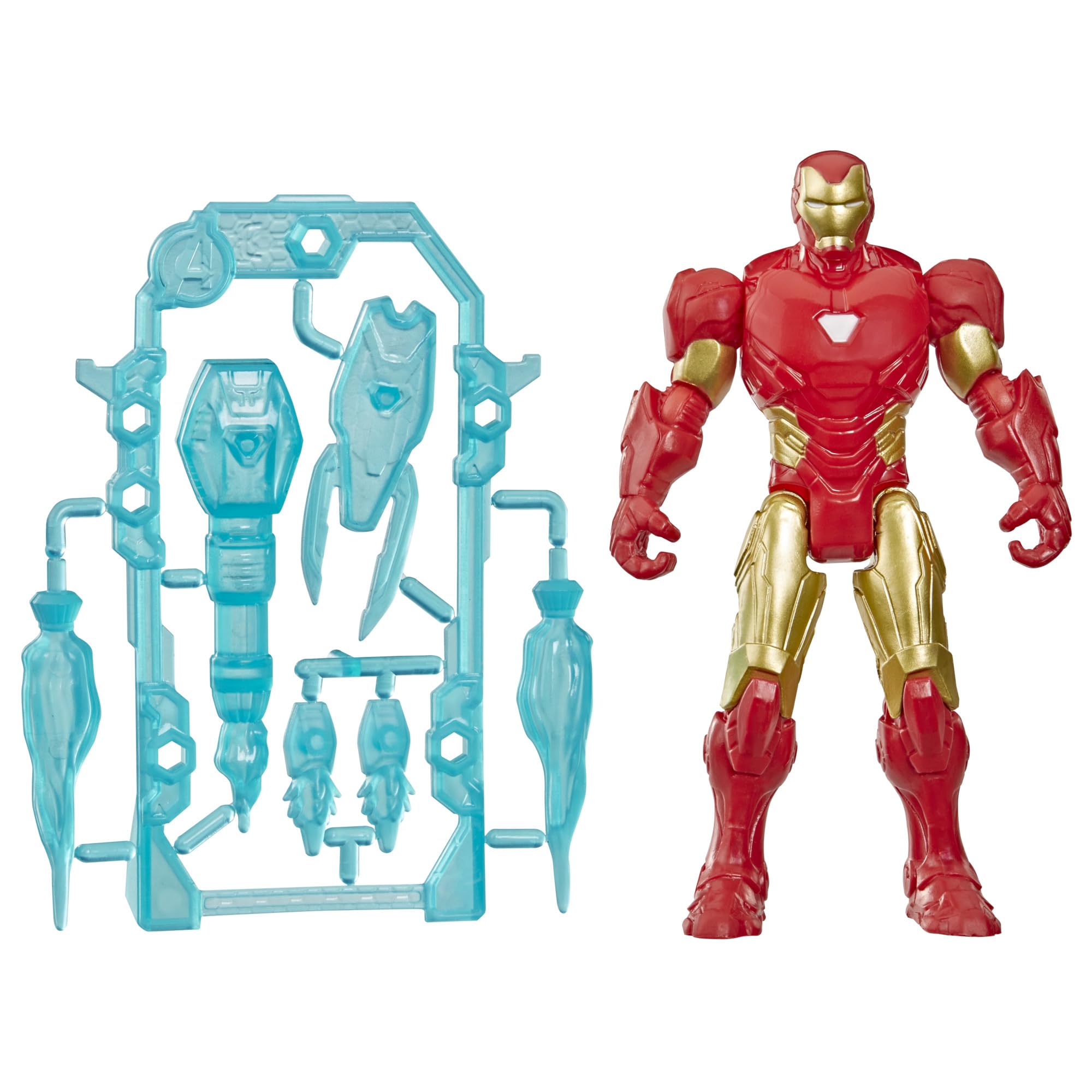 Marvel Avengers ActionVerse Iron Man Action Figure & Accessories, 11.4-cm (4.5-Inch) Super Hero Toys & Figures for Children, Ages 4+, Red