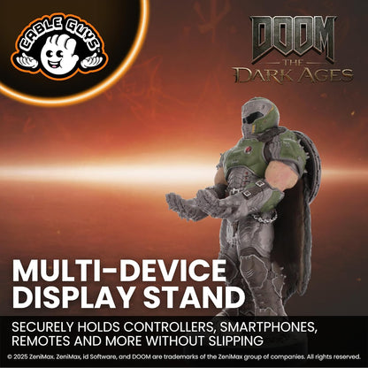 Cableguys Doomslayer Controller Holder & Phone Stand - Gaming Accessories for Room and Desk Setup, Holder Compatible with Xbox, PlayStation & Most Standard Game Controllers