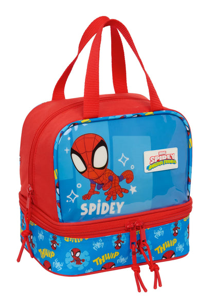 SPIDEY – Lunch Box, Pencil Case, Quality and Maximum Strength, Food Holder, Recreation, Snack and Breakfast, 20 x 15 x 20 cm