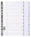 Exacompta - Ref MWDA-ZZ-EW - Mylar Printed Indices - For Use With A4+ Documents, Pre-Punched, 160gsm White Card with Reinforced Plastic Tabs, FSC-Certified - 20-Part Dividers (A-Z) A4+ 20 Part (A-Z)
