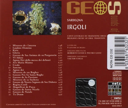 Irgoli: Canti Liturgici Di Tradizione Orale / Various