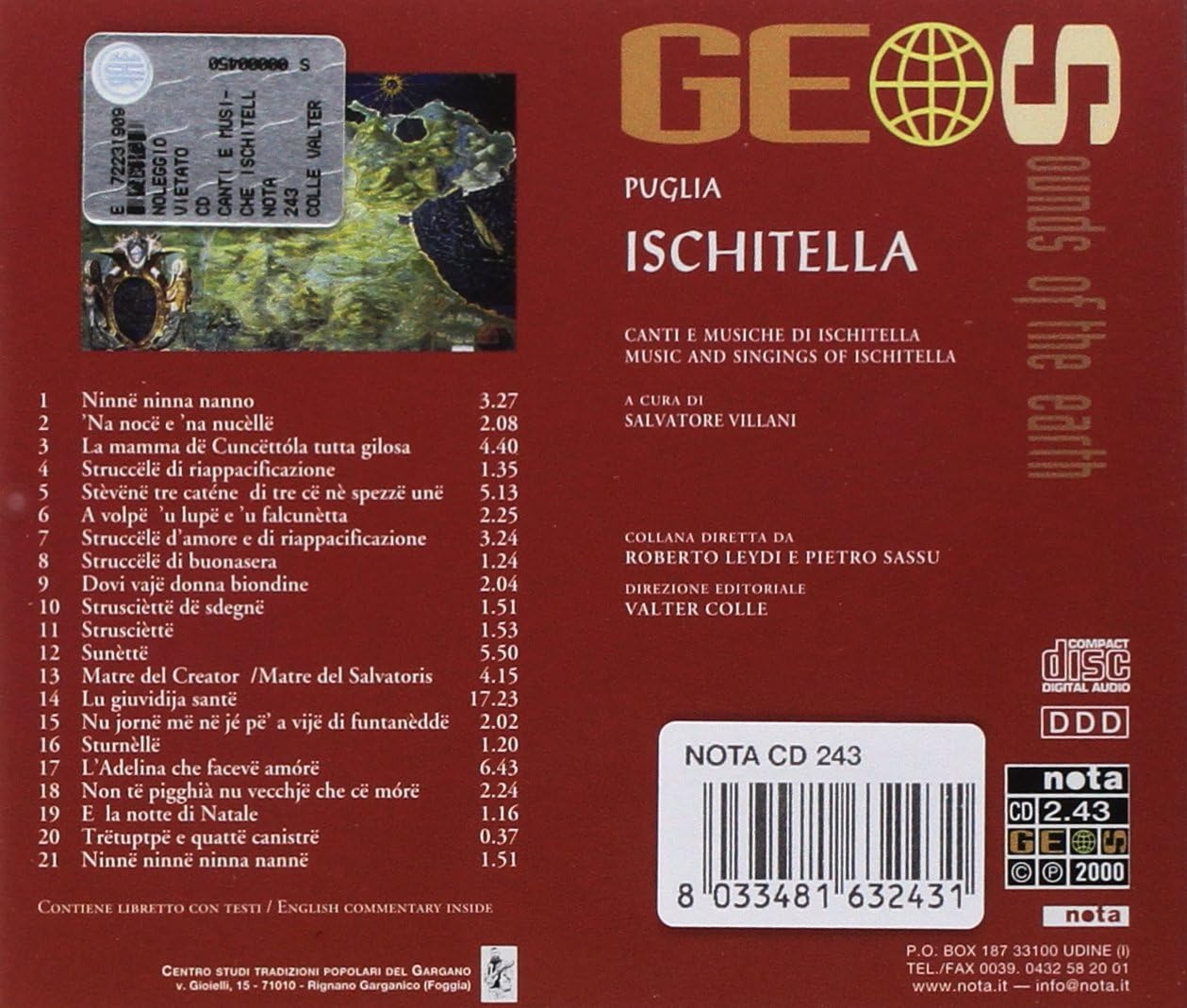 Puglia Ischitella: Canti E Musiche Di Ischitella