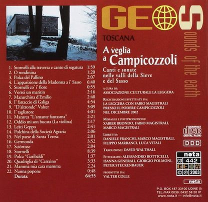 A Veglia A Campicozzoli. Canti E Sonate Nelle Valli Della Sieve E Del Sasso / Various