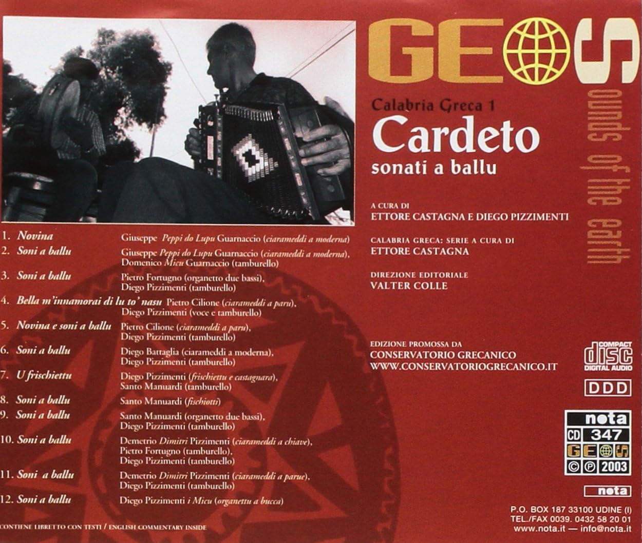 Ettore Castagan / Diego Pizzimenti - Cardeto. Sonati A Ballu