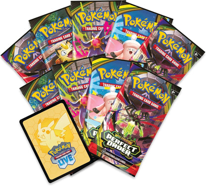 Pokémon TCG: Mega Evolution—Perfect Order Elite Trainer Box (1 Full-Art Promo Card, 9 Booster Packs & Premium Accessories
