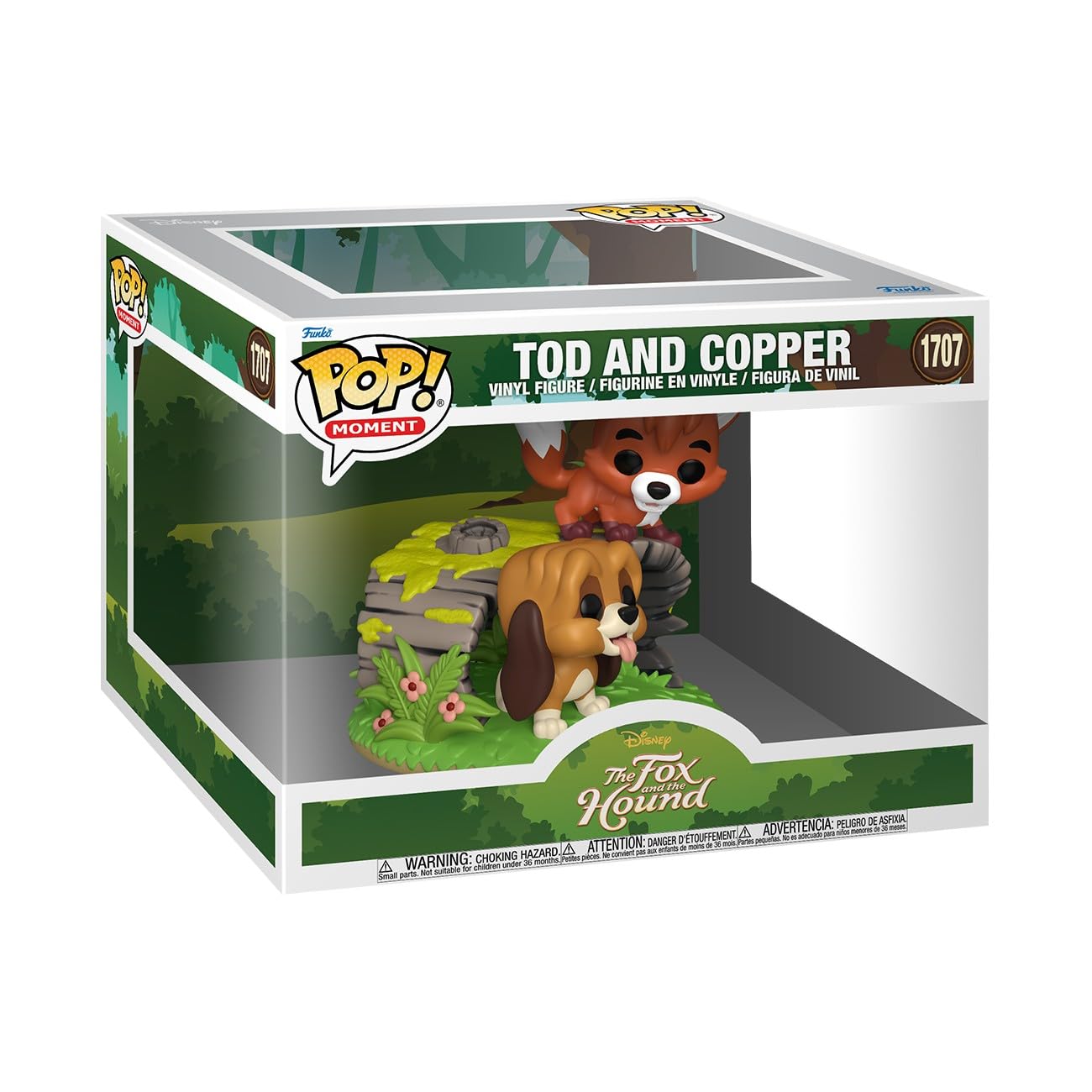 Funko POP! Moment: The Fox and The Hound - Tod & Copper - Sammelbare Vinylfigur - Geschenkidee - Offizielles Merchandise - Spielzeug für Kinder & Erwachsene - Modellfigur für Sammler