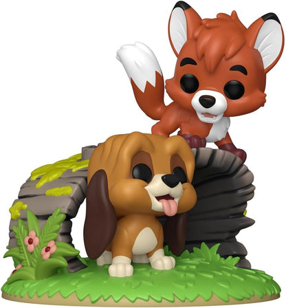 Funko POP! Moment: The Fox and The Hound - Tod & Copper - Sammelbare Vinylfigur - Geschenkidee - Offizielles Merchandise - Spielzeug für Kinder & Erwachsene - Modellfigur für Sammler