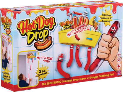 Electronic Baton Drop Reaction Game With Sound Effects For Whole Family. Sausage Catching Game For 5 Years And Up.