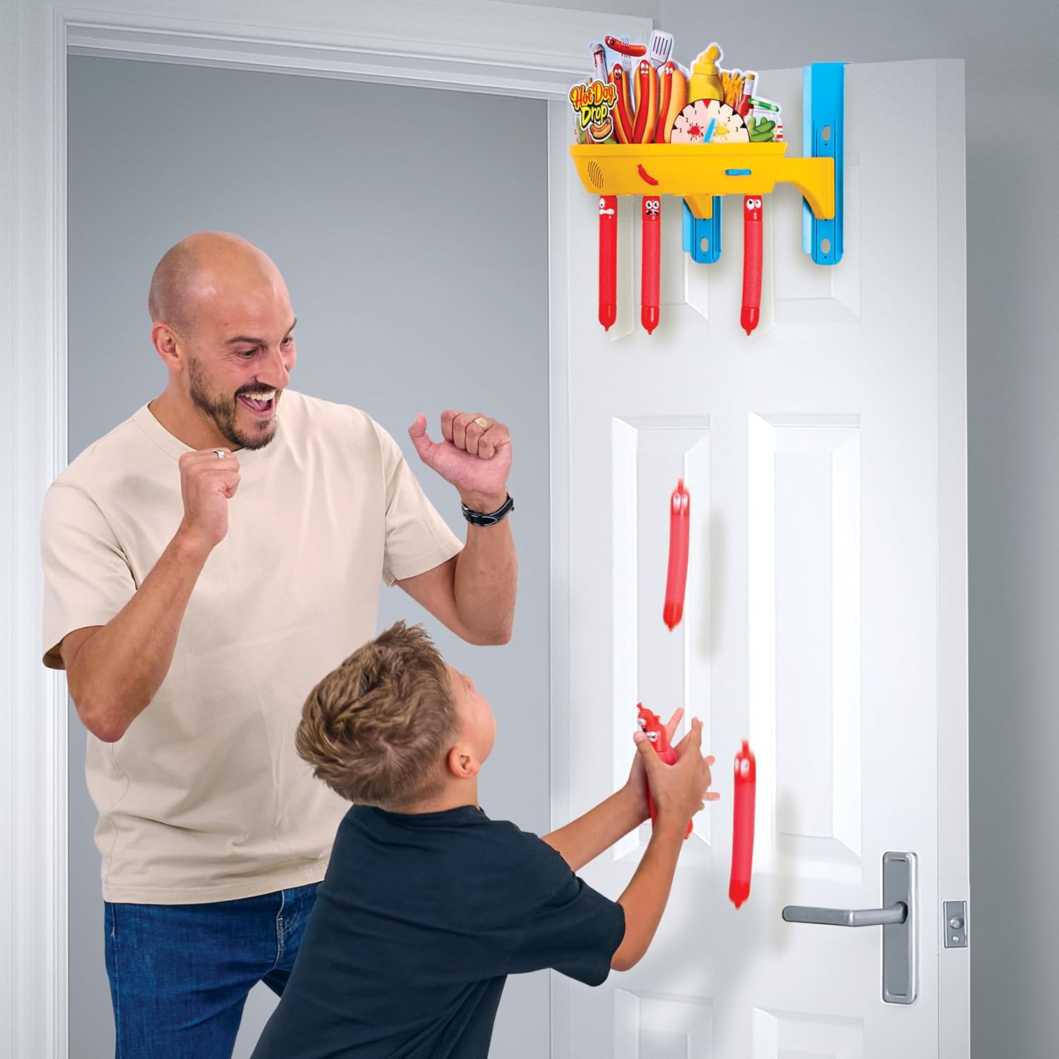 Electronic Baton Drop Reaction Game With Sound Effects For Whole Family. Sausage Catching Game For 5 Years And Up.