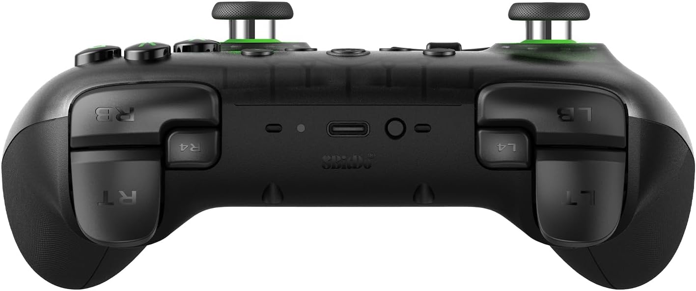 8BitDo Ultimate 2C Wireless Controller for Windows PC and Android, with 1000 Hz Polling Rate, Hall Effect Joysticks and Triggers, and Remappable L4/R4 Bumpers (Transparent Black