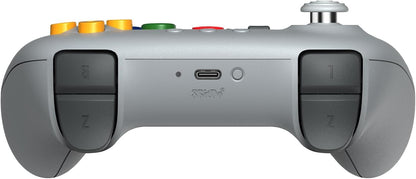 8BitDo 64 Bluetooth Controller for Analogue 3D, Switch, Switch 2, Windows, and Android (Grey