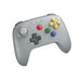 8BitDo 64 Bluetooth Controller for Analogue 3D, Switch, Switch 2, Windows, and Android (Grey