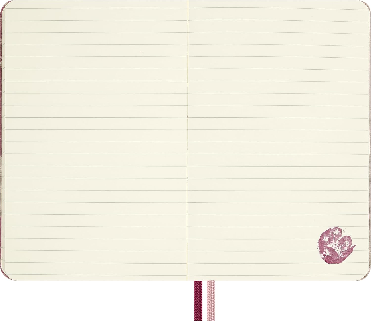 Moleskine Ruled Notebook Sakura - Hard Fabric Cover with Elastic Closure, Includes Themed Greeting Cards, Stickers and Bookmark, Pocket Size 9 x 14 cm