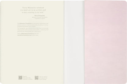 Moleskine Cahier Journal Sakura - Ruled Notebook for Notes, Singer Sewn Cover with 16 Detachable Sheets, XL Size 19 x 25 cm